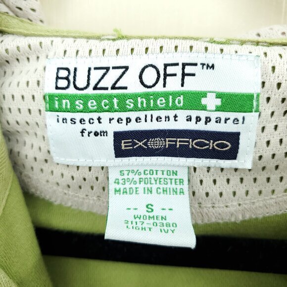 Exofficio Insect Shield Full Zip Performance Hoodie S Light Ivy Green - Picture 3 of 16